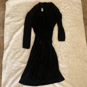 Miss Me Black Sweater Dress